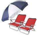 Beach Chairs (2), Beach Umbrella